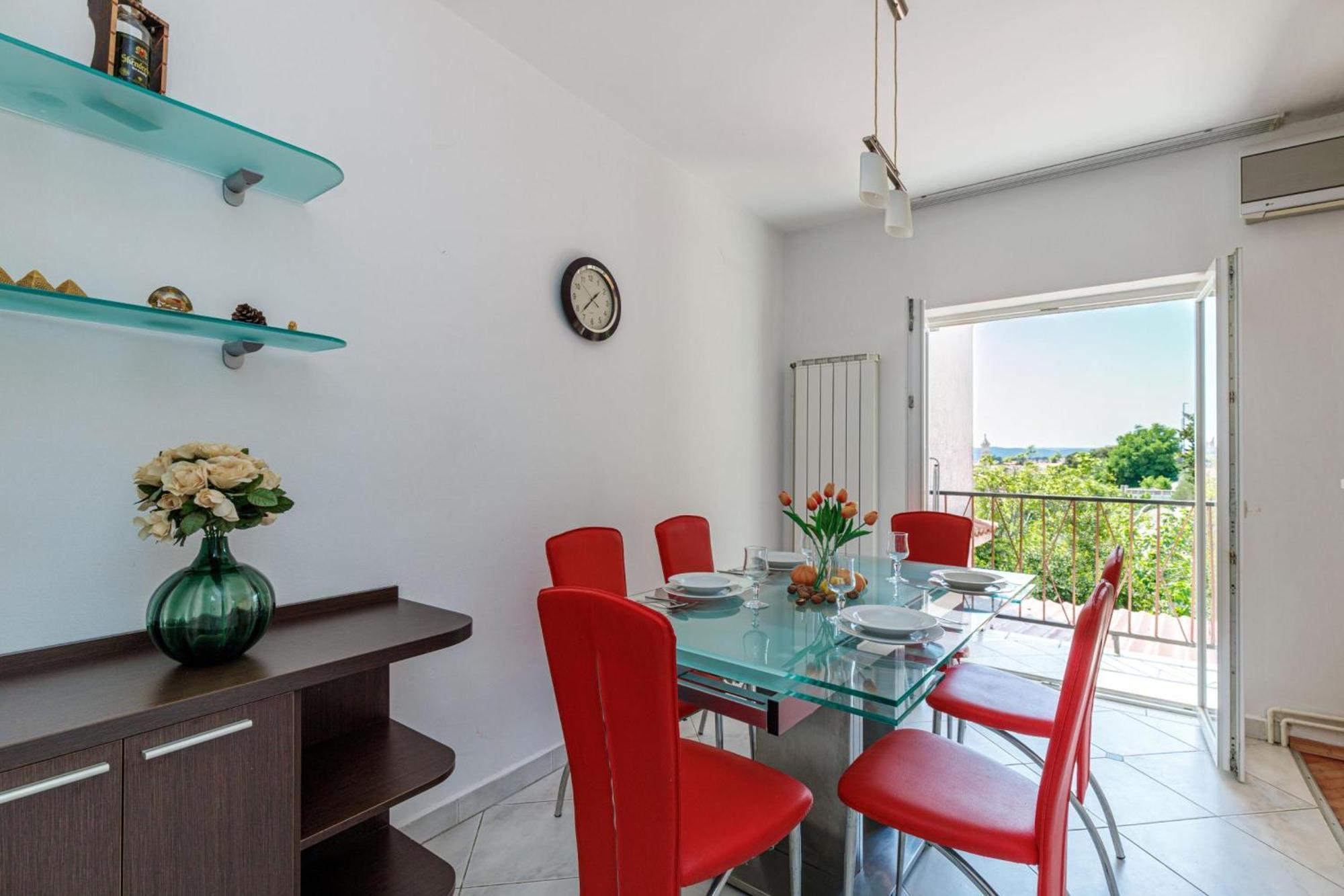 Seaview Apartment Tina Krk Island - Happy Rentals Krk Town Exteriér fotografie