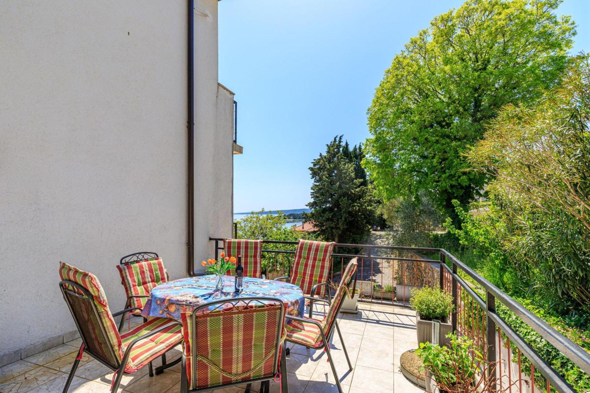 Seaview Apartment Tina Krk Island - Happy Rentals Krk Town Exteriér fotografie